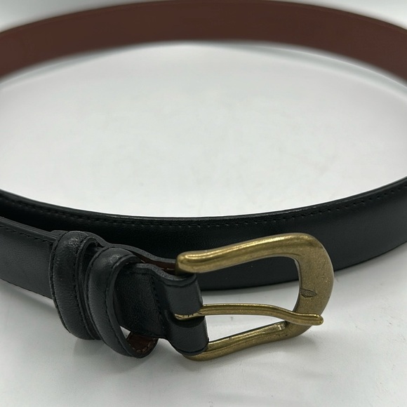 Roundtree & York black leather belt, size 38 - Picture 2 of 7